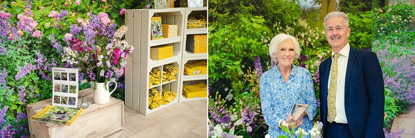 National Garden Scheme at Chelsea Flower Show with Mary Berry